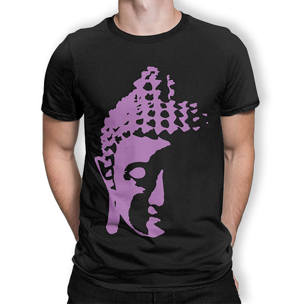 Felpa Con Cappuccio Uomo Buddha - Azzurro, Taglia M - Cotone Misto, Tasca A Marsupio, Stampa Serigrafica Di Qualità, Casual Streetwear