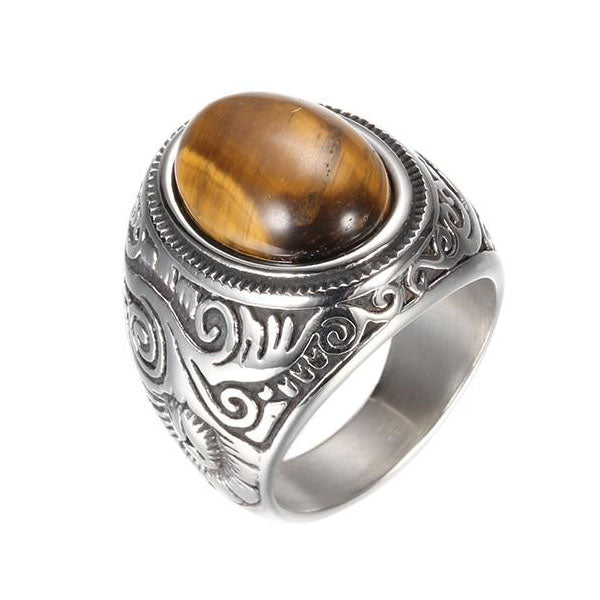 Men-s-Tiger-Eye-Ring