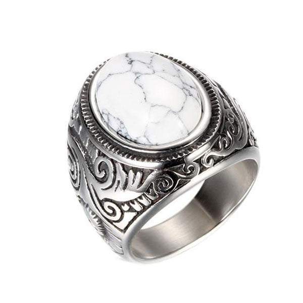 Howlite-Stone-Ring