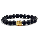 Buddhist Bracelet with Buddha and Natural Stones Duo