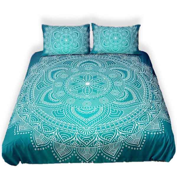 Turquoise-Mandala-Duvet-Cover