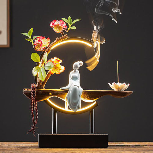 Buddha Desk Lamp with Incense