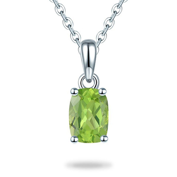 Silver-Peridot-Pendant