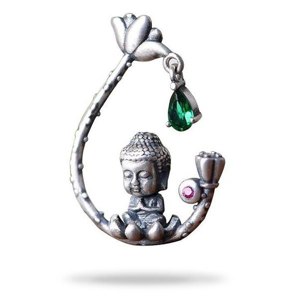 Silver-Buddhist-Pendant