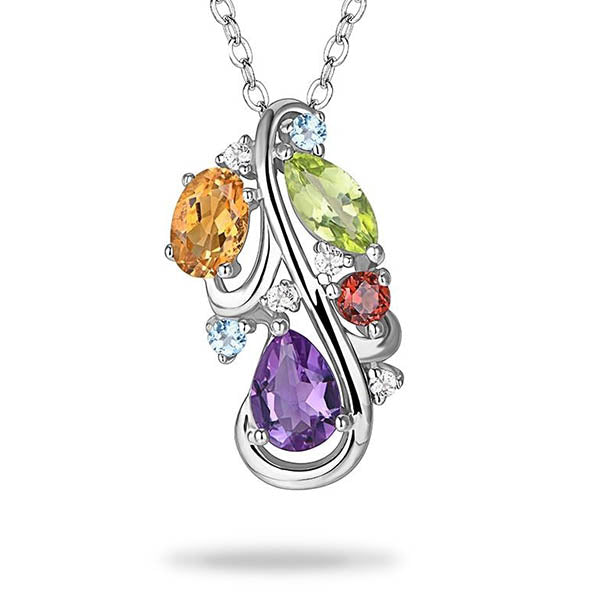 Natural-Stone-and-Silver-Pendant