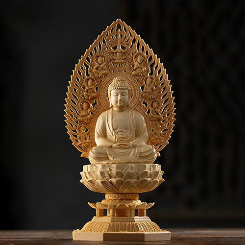 Wood-Buddha-Statue