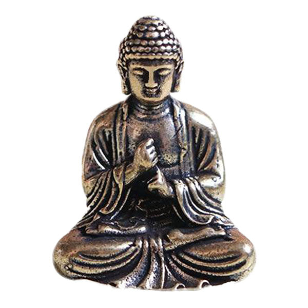 Brass-Buddha-Statuette