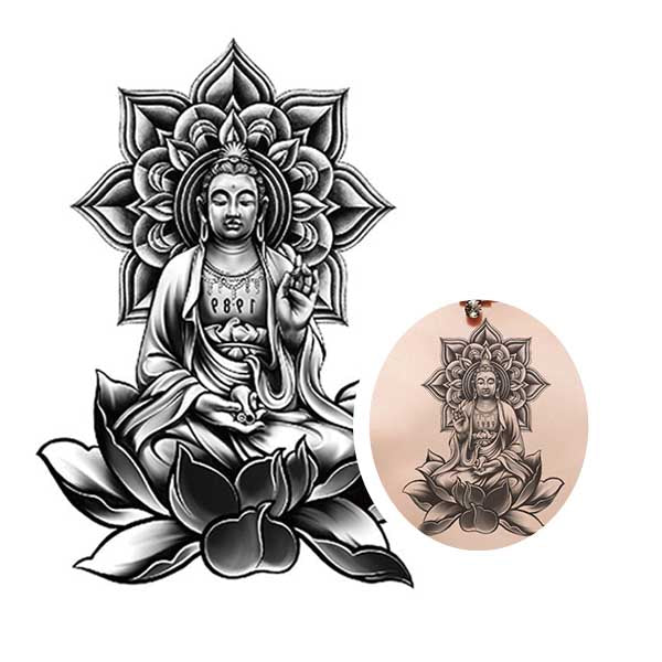 Buddha-Lotus-Tattoo